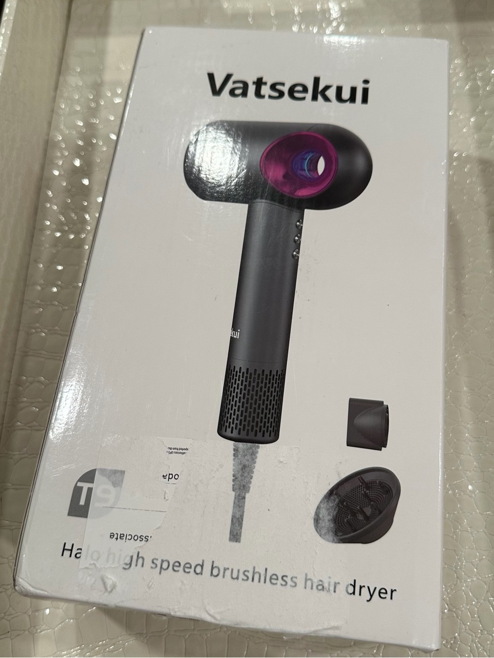 Black High-Speed Brushless Hair Dryer #VB4